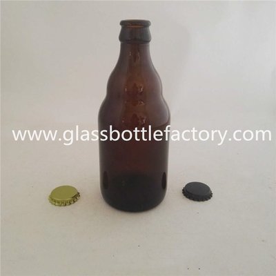 China 330ml Bear Amber Beer Bottle supplier