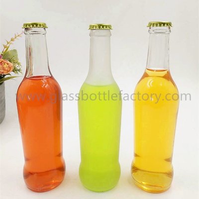 China 275ml Clear Soft Drink Glass Bottle With Crown Cap supplier