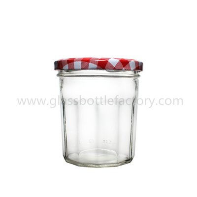 China 30ml,100ml,150ml,200ml,250ml,380ml Clear Empty Glass Jam Jar With Lid supplier