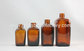 10ml-100ml Square Amber Essential Oil Glass Bottles With Bamboo Droppers supplier