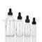 15ml,30ml,60ml,120ml,240ml,480ml Clear Boston Round Glass Bottles With Black Droppers supplier