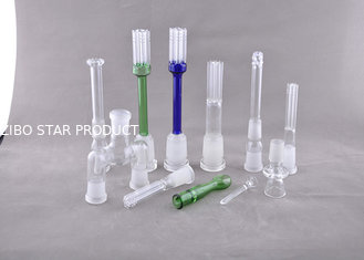 Handmade  Borosilicate Glass Down Stems Sizes of  Diffuser Stem Adapters  for Glass Bongs