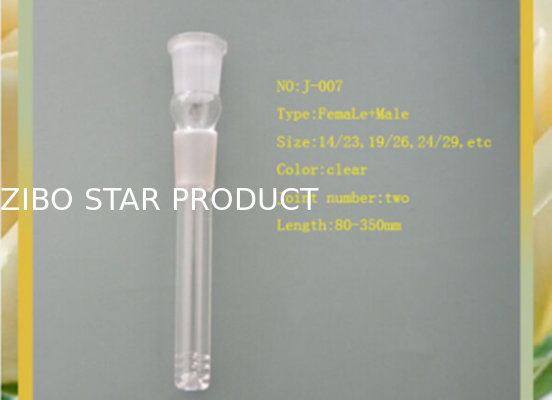 Borosilicate Glass Down Stems Sizes of  Diffuser Stem Adapters