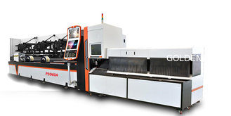 China Golden laser | P3060A pipe fiber laser cutting titanium tube supplier