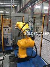 China Golden laser | round  tube laser cutting machine Staubli robot arm for cross car beam cutting supplier