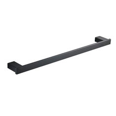 China Single Towel Rail &amp;Hand Towel Rail 83208-Square Black&amp;Stainless steel304&amp;Bathroom Accessories&amp;Sanitary Hardware supplier