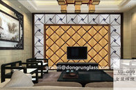 Hot sale !!! Beautiful Art decorative TV wall backgrouns glass