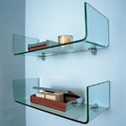 New design space saver corner glass polished custom glass shelves cabinet’s glass shelves