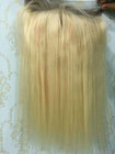 16 inch #60 blonde processed remy straight 360 lace wigs 360 lace band 360 lace closure brazilian human hair
