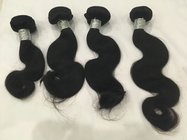 8a grade soft 18 inch body wave virgin cambodian human hair extensions hair bundles without slits