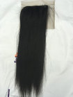 10a grade peruvian virgin hair yaki straight lace closure free parting 4 by 4 base size for black women