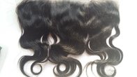 8a grade body wave lace top closure #1b natural black 13 by 4inch lace size swiss lace frontal