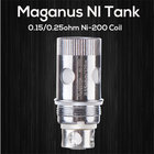 Maganus Ni sub ohm tank 4 coils available 0.2/0.5 DVC coil and 0.15/0.25 ohm Ni200 coil