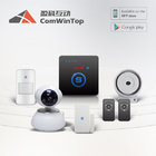 smart home gsm alarm security with wireless siren and wi-fi camera