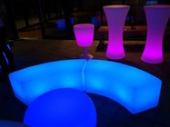 outdoor LED bench long public led bench chair snake bench