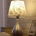Iron base fabric lampshade soft light many pattern Bedside table lamp LX104