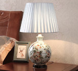 Resin vase base fabric lampshade soft light elegance Bedside table lamp LX109