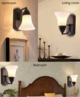 Household interior single head glass shade american style Wall lamp decorate light fixture  103