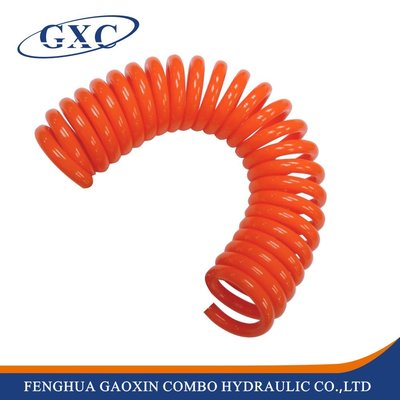 PUC3/8 15M Customized Pneumatic Pipe Of Polyurethane Telescopic Spring Tube Coil Hose