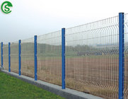 France market 4ft/5ft/6ft PVC coated Nylofor 3d fencing panels with peach post