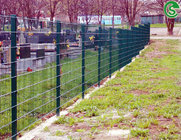Cheap mesh security fence panels double wire 8/6/8 school fence