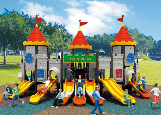 China outdoor playground equipment, plastic playground slide, childrens outdoor playsets supplier