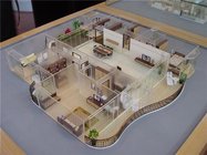 3d Interior Layout Model With Furniture , House Interior Model Making
