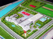 High Detailed Architectural Scale Model Miniature For Steel Factory Park