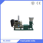 Diesel engine powered small feed granulator mill wood pellet machinery