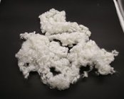 15Dx64MM siliconized raw white  hollow conjugated PSF sofa filling material