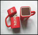 wholesale OEMNovelty Coffee Cup Usb Flash Drives, pvc usb flash drive rubber usb chip