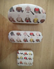 3pcs matched printed cases-trinket case, glasses case and sunglasses case