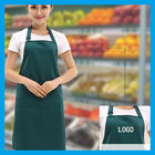 BSCI audit strong n durable solid color bib type women apron for small MOQ with fast delivery for multi color selection