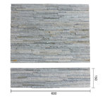 Grey Wooden-vein Water-flow Culture Stone Wall Cladding  Export By Factory Directly