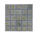 Cheap Price Polished Grey Wooden-vein Mosaic Tiles For interior Wall Export By Factory