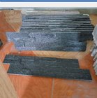 High Quality Black Slate Cultured Stone Panel Split Face Stacked Stone Interior Decorative For Wall With 600x150mm Size