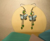 Butterfly alloy tassel earrings earrings jewelry 2017 new listing