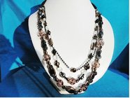High-end fashion necklace glass beads jewelry