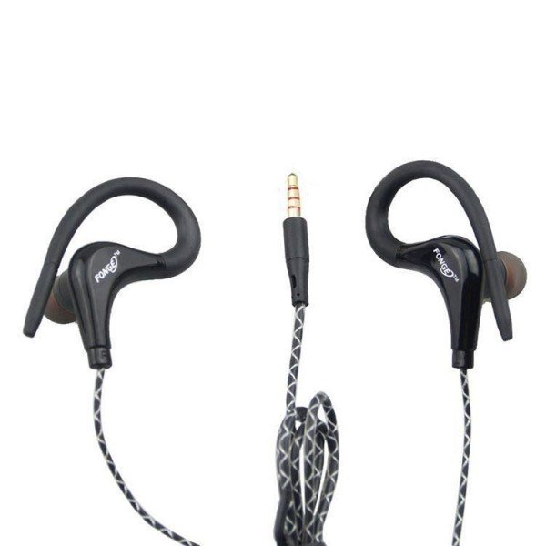 Ear Hook Sport Earphone,Super Bass Wired With Mic Headphone Sweatproof Gym Earbud Support supplier