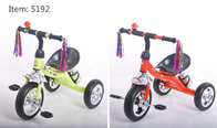 Cheap rubber wheels tricycle for kids with metal frame plastiic pedal tricycle for sale