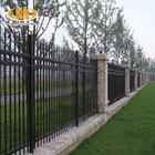 Home decor 2100mm height fence black galvanized steel pipe fence