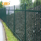 w type green pvc coated palisade fencing manufacturer/ Powder coating palisade fence with W pale