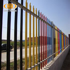 Powder Coated Galvanized High Security W D Pale Palisade Metal Picket Fence for Telecom Tower Masts Power Station Bounda