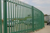 1.8m Palisade Fencing with W Section Triple Pointed Pale/ galvanized w pale