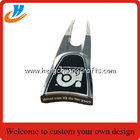 Custom high quality zinc alloy golf accessory fork,two tone plated color
