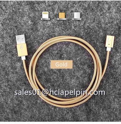 Magnetic Charging Cable For iphone6 and Samsung mobile phone micro usb cable