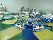 Hot sale 4/6/8/12 colors manual silk screen printing machine for Tshirt with 40*50cm 50*60cm worktable