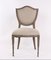China Classic vintage linen fabric dining chair special nice back event chair upholstery chair with nails exporter