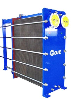 Good heat transfer efficiency DN200 wide flow path plate types heat exchanger for heating or cooling
