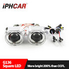 IPHCAR Hot sale LED Angel Eyes Headlight Square Hid Bi-xenon Projector Lens